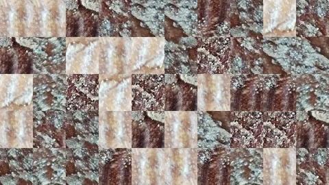Abstract video of mosaic textures from the elements Stock Footage 129979077