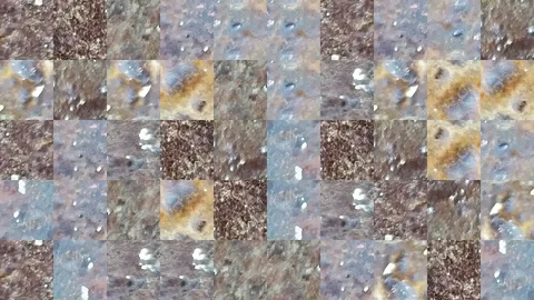 Abstract video of mosaic textures Stock Footage 129494877