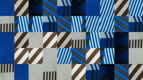 Abstract video of mosaic textures Stock Footage 129780046