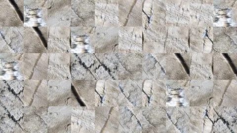 Abstract video of mosaic textures Stock Footage 129979196