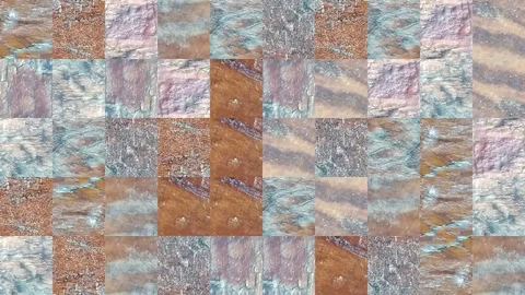 Abstract video of mosaic textures Stock Footage 129979280