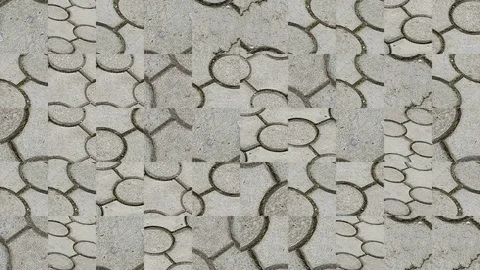 Abstract video of mosaic textures Stock Footage 129979302