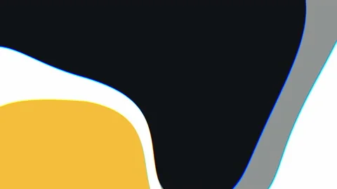 An abstract video in which curves move in a wavy manner. Flat color animation 動画素材 150488720