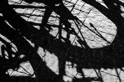 Abstract view created by bicycle shadow Stock Photos