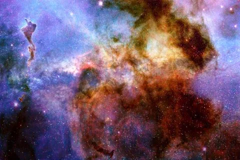 Abstract View Of A Galaxy With Nebula Artwork Stock Illustration