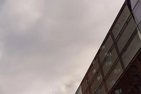 Abstract view of geometrical architecture elements of a building. Stock Photos