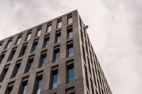 Abstract view of geometrical architecture elements of a building. Stock Photos