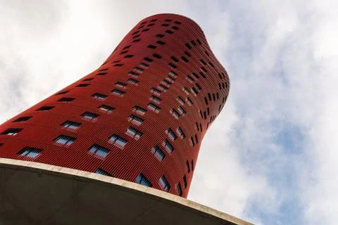 Abstract view of geometrical architecture elements of a building. Stock Photos