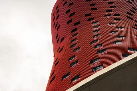 Abstract view of geometrical architecture elements of a building. Stock Photos