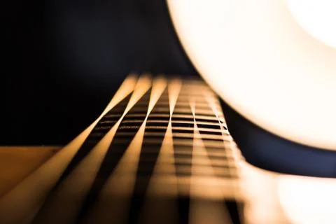 An abstract view of a guitar Stock Photos