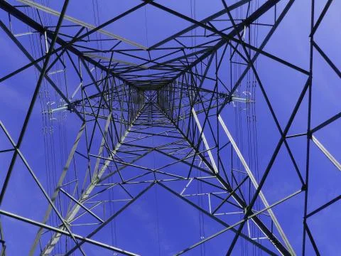 Abstract view of a pylon Stock Photos