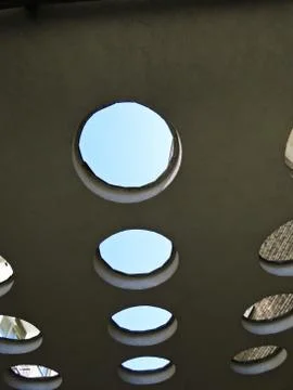 Abstract View at Sky through Architectural Structure Stock Photos