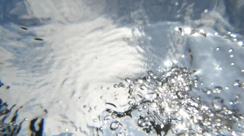 Abstract view of swimmer POV looking up to the surface of the water. Video stock 113379255