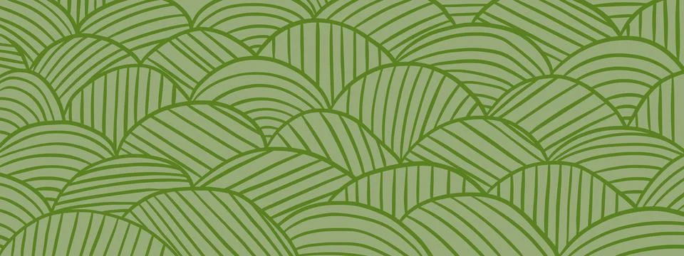 Abstract vineyard field line pattern. Organic wavy stripe landscape texture.. Stock Illustration