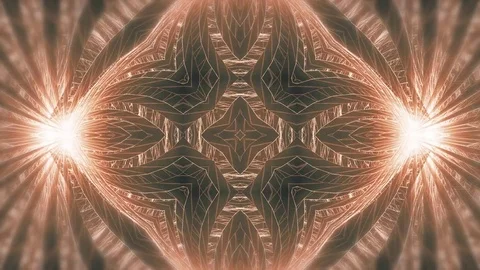 Abstract vintage background of kaleidoscope effect. Stock Footage 82480057
