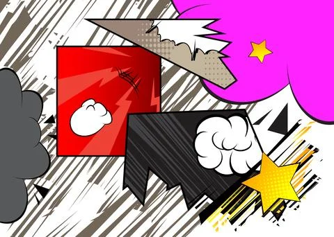 Abstract vintage cartoon backdrop, comic book background. Retro vector comi.. 스톡 일러스트