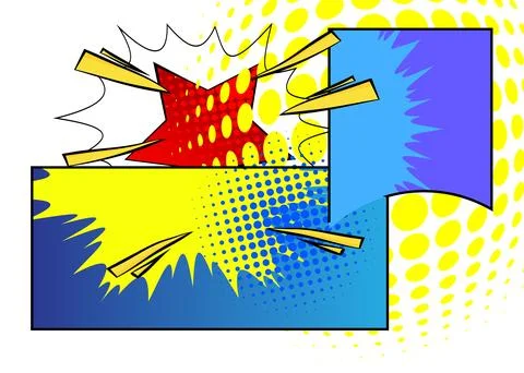 Abstract vintage cartoon backdrop, comic book background. Retro vector comi.. Illustrazione stock