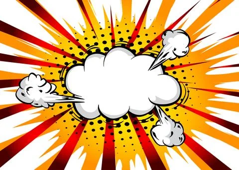 Abstract vintage cartoon backgrounds, comic book backdrop. Retro vector com.. Stockillustratie