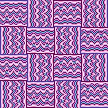 Abstract vintage geometric patch seamless pattern. Ilustración de archivo