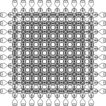 Abstract vintage geometric wallpaper pattern background. Vector illustration Illustrazione stock