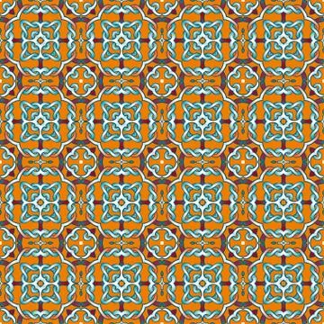 Abstract vintage geometric wallpaper pattern seamless Stock Illustration