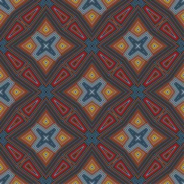 Abstract vintage geometric wallpaper pattern seamless Stock Illustration
