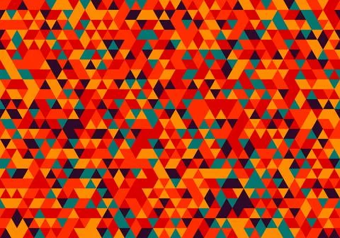 Abstract Vintage Pattern Triangle background texture geometric, red vector. 스톡 일러스트