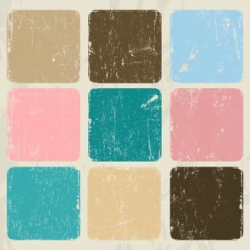 Abstract vintage poster. Stock Illustration