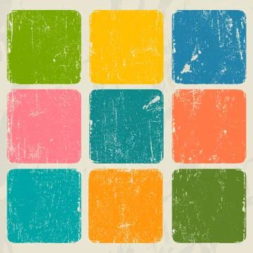 Abstract vintage poster. Stock Illustration