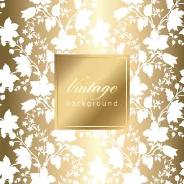 Abstract vintage seamless damask pattern Illustrazione stock