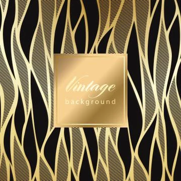 Abstract vintage seamless damask pattern Stock Illustration
