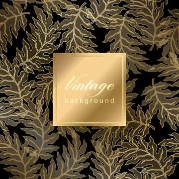 Abstract vintage seamless damask pattern Stock Illustration
