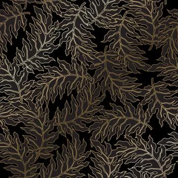 Abstract vintage seamless damask pattern Stock Illustration