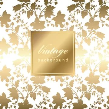 Abstract vintage seamless damask pattern Stock Illustration
