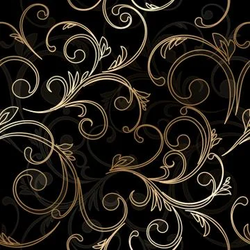 Abstract vintage seamless damask pattern 스톡 일러스트