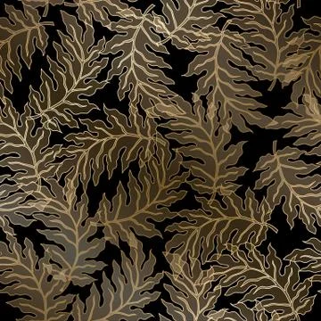 Abstract vintage seamless damask pattern Stock Illustration