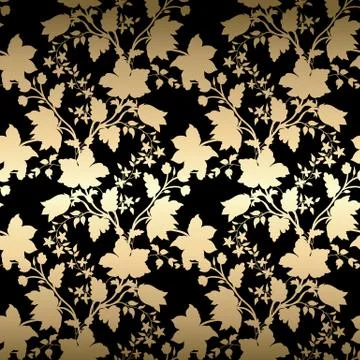 Abstract vintage seamless damask pattern Stock Illustration