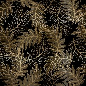 Abstract vintage seamless damask pattern Stock Illustration
