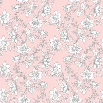 Abstract vintage seamless damask pattern Stock Illustration
