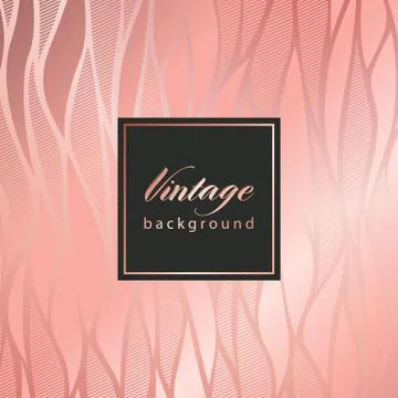 Abstract vintage seamless damask pattern. Rose gold Illustrazione stock