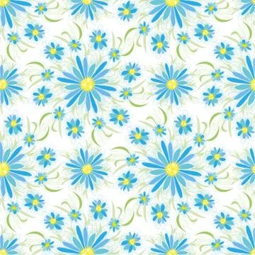 Abstract vintage seamless flower pattern Stock Illustration
