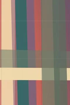 Abstract vintage-style plaid pattern with muted pastel stripes and blocks, .. Stock Illustration
