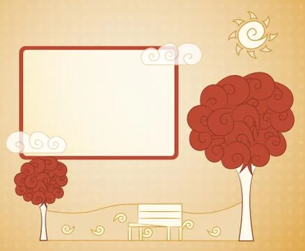 Abstract vintage tree Stock Illustration