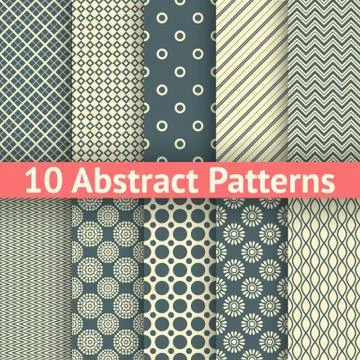 Abstract vintage vector seamless patterns (tiling) 스톡 일러스트