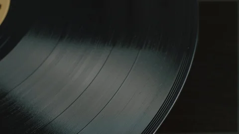 Abstract Vinyl Record Texture Shaped by Light Stock Footage 92698597