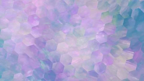 Abstract violet and blue hexagonal texture. Geometric fractal background. Fan イラスト素材