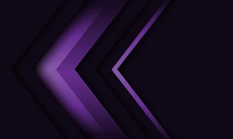 Abstract violet arrow direction geometric shadow on grey design modern futuri Stock Illustration