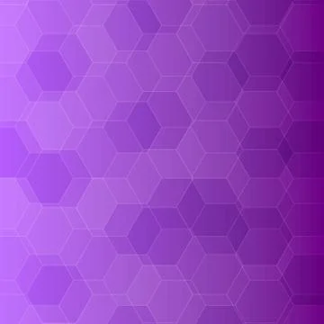 Abstract violet background with hexagons Stock-Illustration