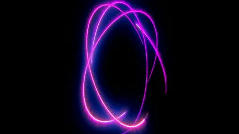 Abstract Violet circles loop loading Stock Footage 146854887