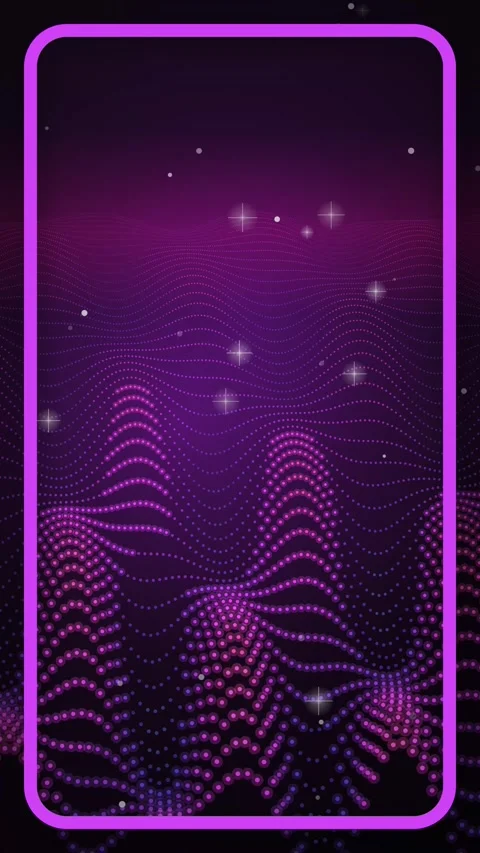 Abstract Violet Dot Terrain Motion Loop for Mobile Display Stock Footage 346427701